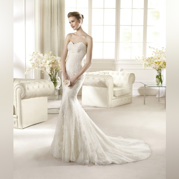 Wedding Dress- San Patrick Eresma wedding dress, size 2, off white color - Picture 3 of 16